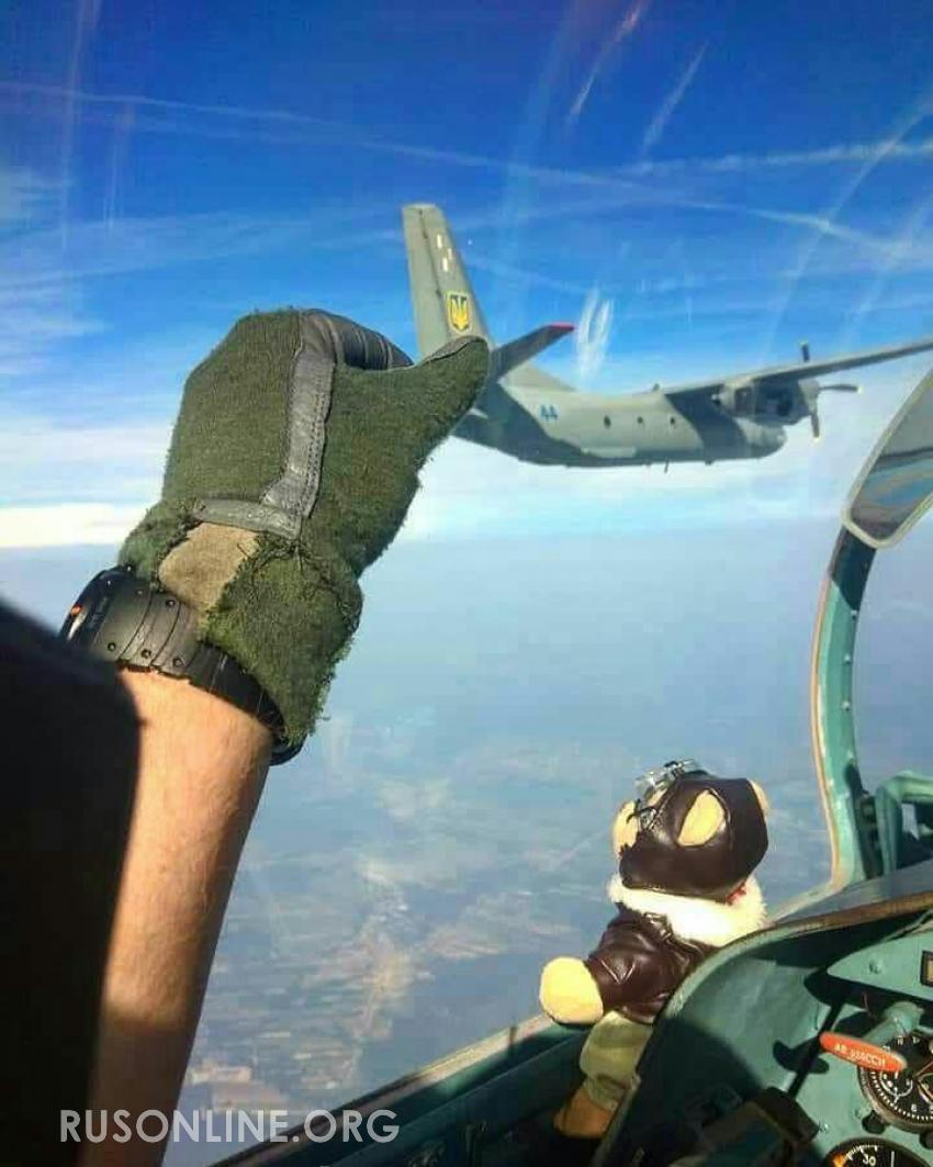 Лётчик ВКС РФ «поймал за хвост» украинский военный самолёт около Крыма